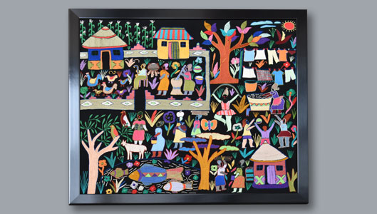 Multicolored abstract painting